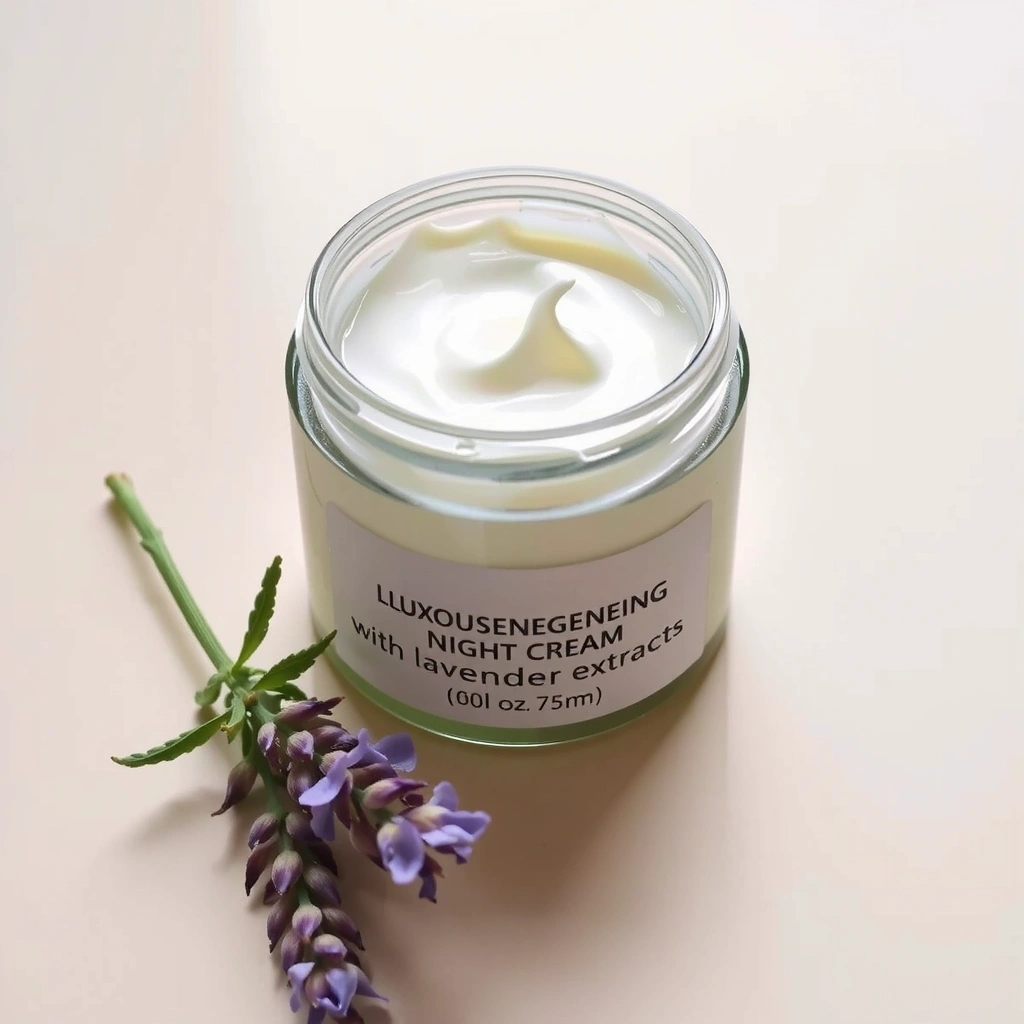 Crema notte rigenerante con estratti di lavanda